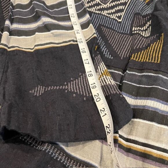 Free People Sundown Mini Dress Navy White Gold Embroidery Size Small - Picture 11 of 12